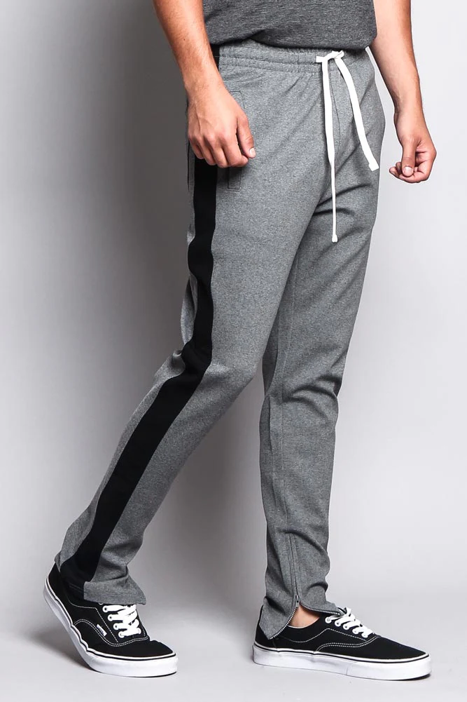 Premium Stretch Slim Fit Striped Track Pants - Image 23