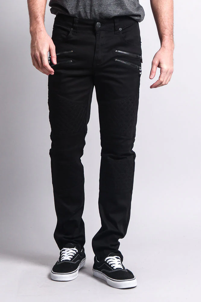 Quilted Biker Jeans - Image 6