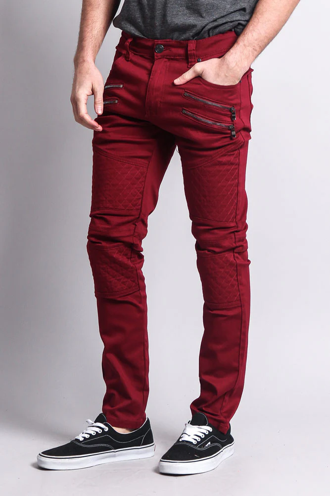 Quilted Biker Jeans - Image 8