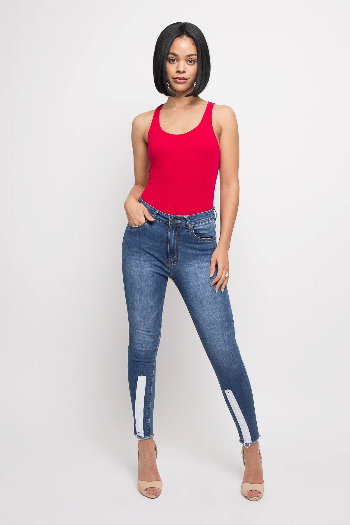 Racerback Tank Top Bodysuit - Image 25