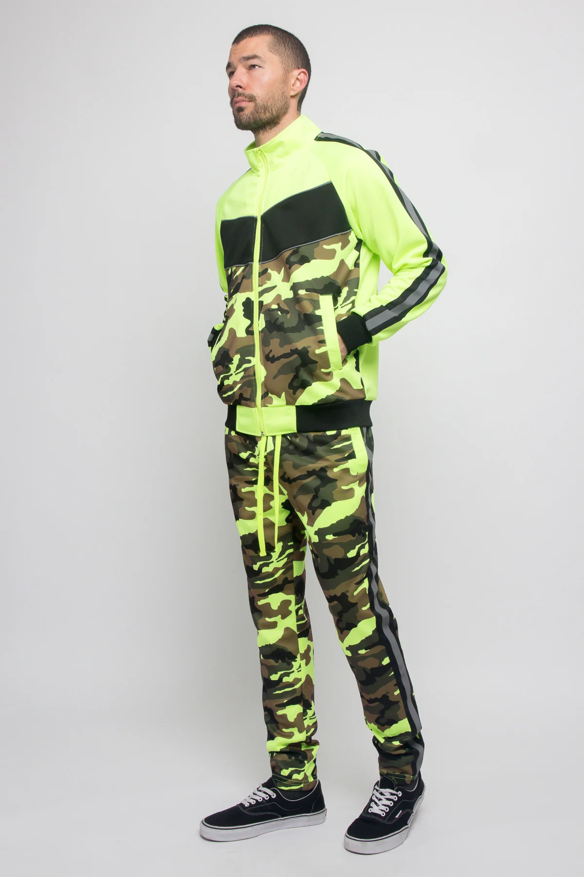 Reflecting Neon Camo Tracksuit - Image 2