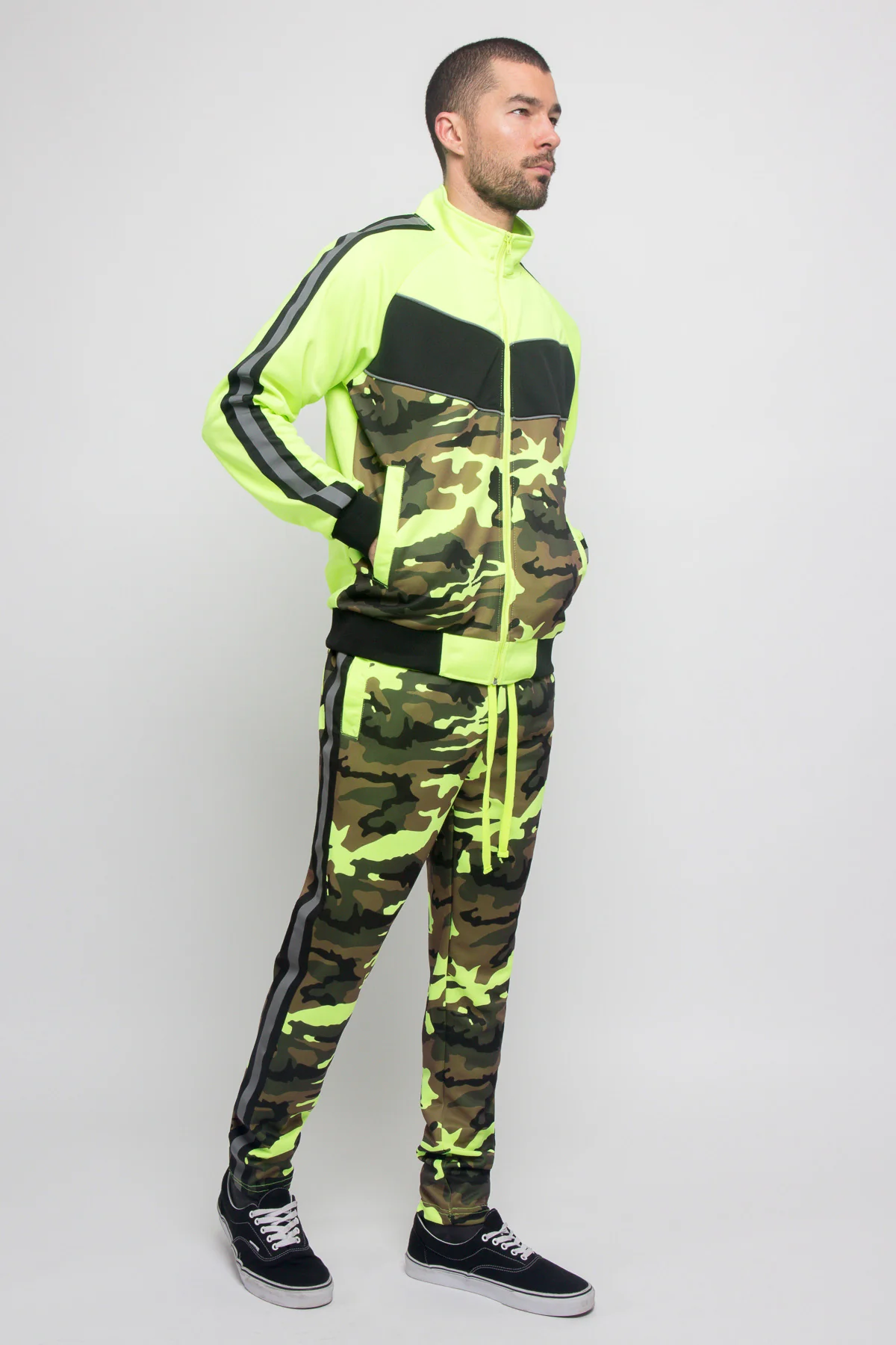 Reflecting Neon Camo Tracksuit - Image 3