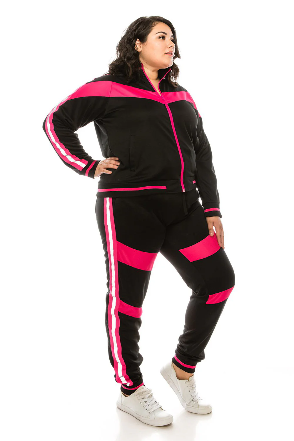 Reflective Neon Striped Track Suit - Image 15