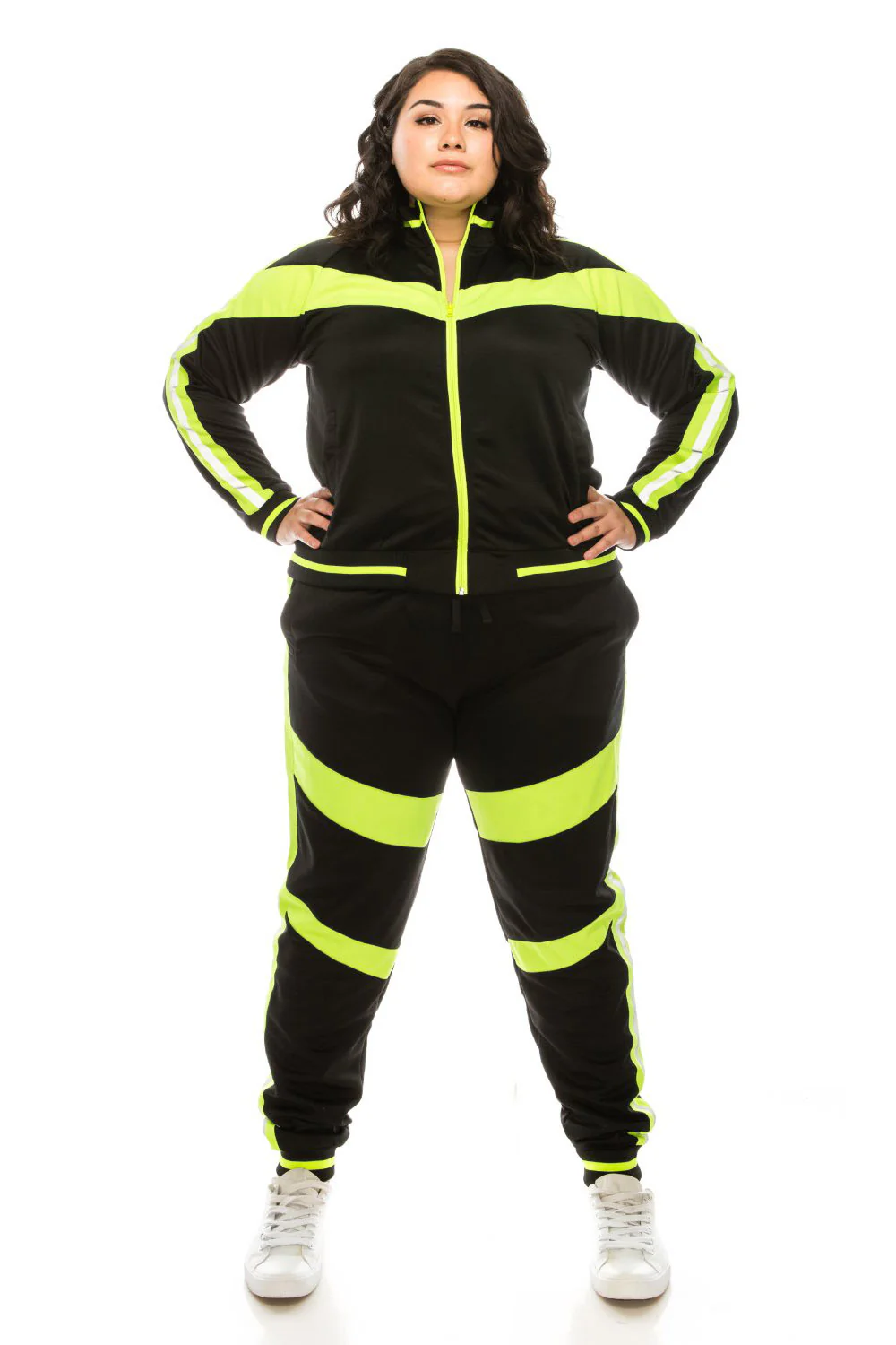 Reflective Neon Striped Track Suit - Image 17