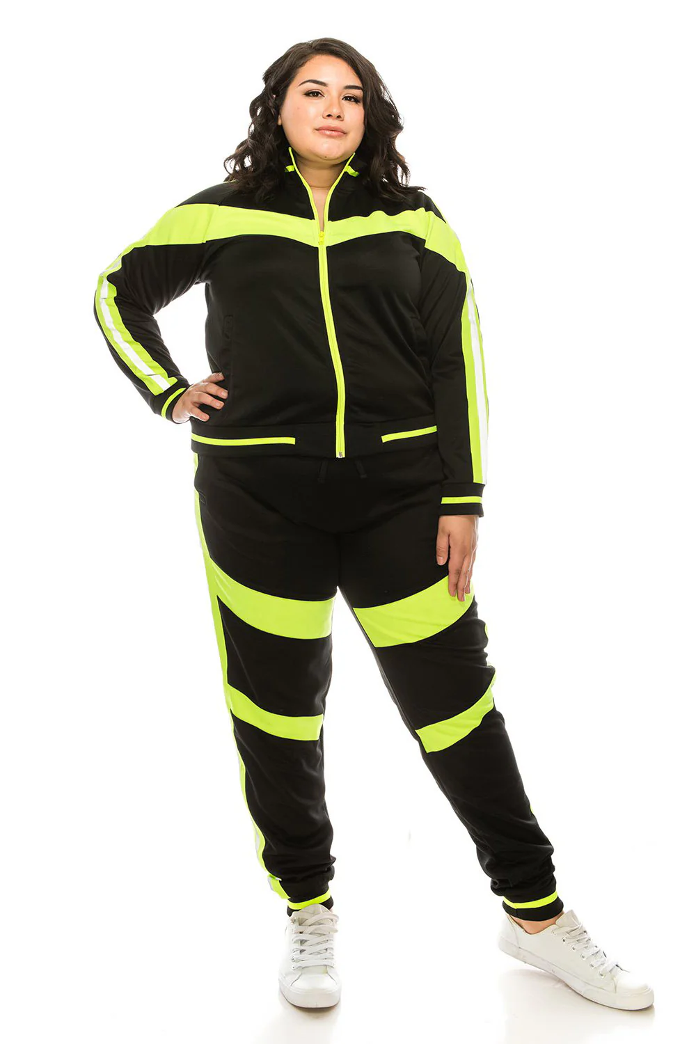 Reflective Neon Striped Track Suit - Image 18