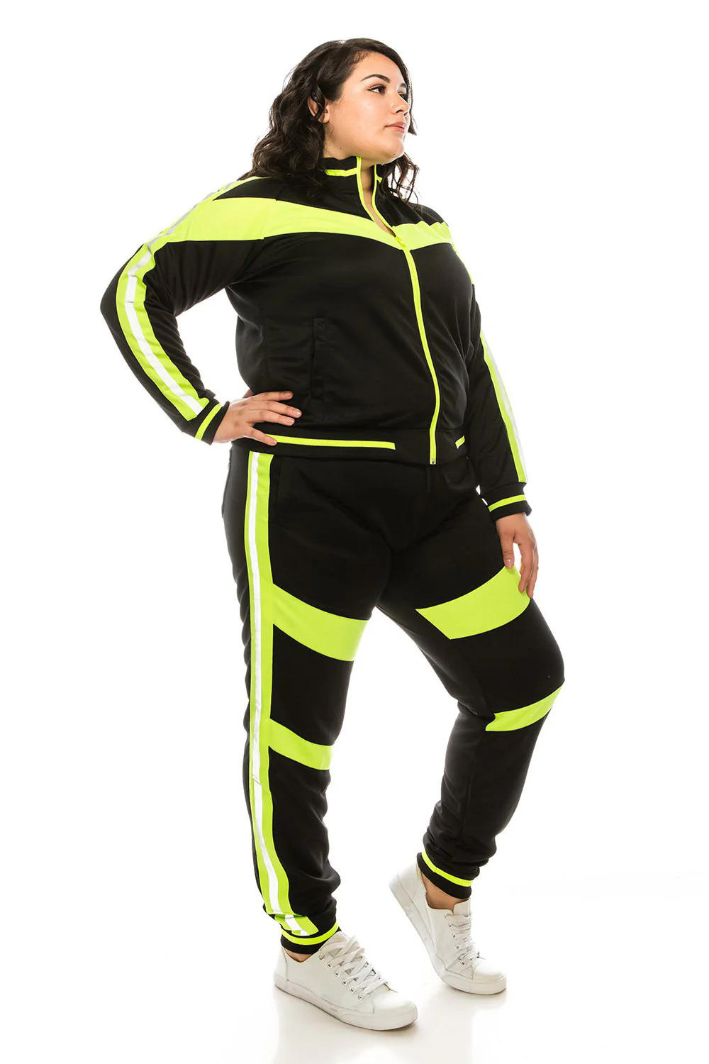 Reflective Neon Striped Track Suit - Image 19