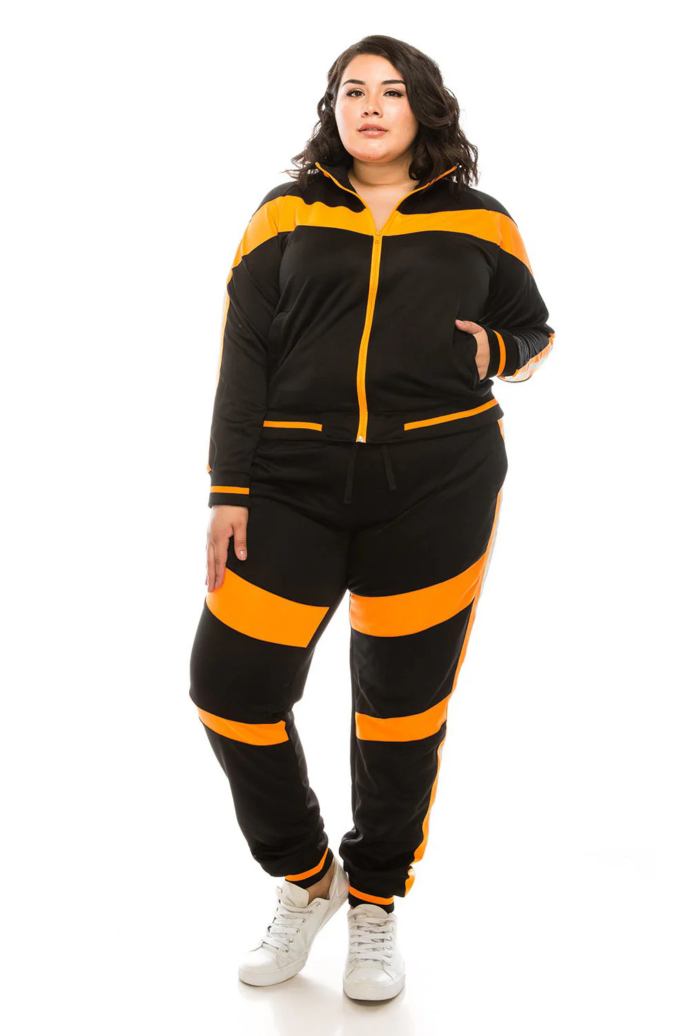 Reflective Neon Striped Track Suit - Image 21