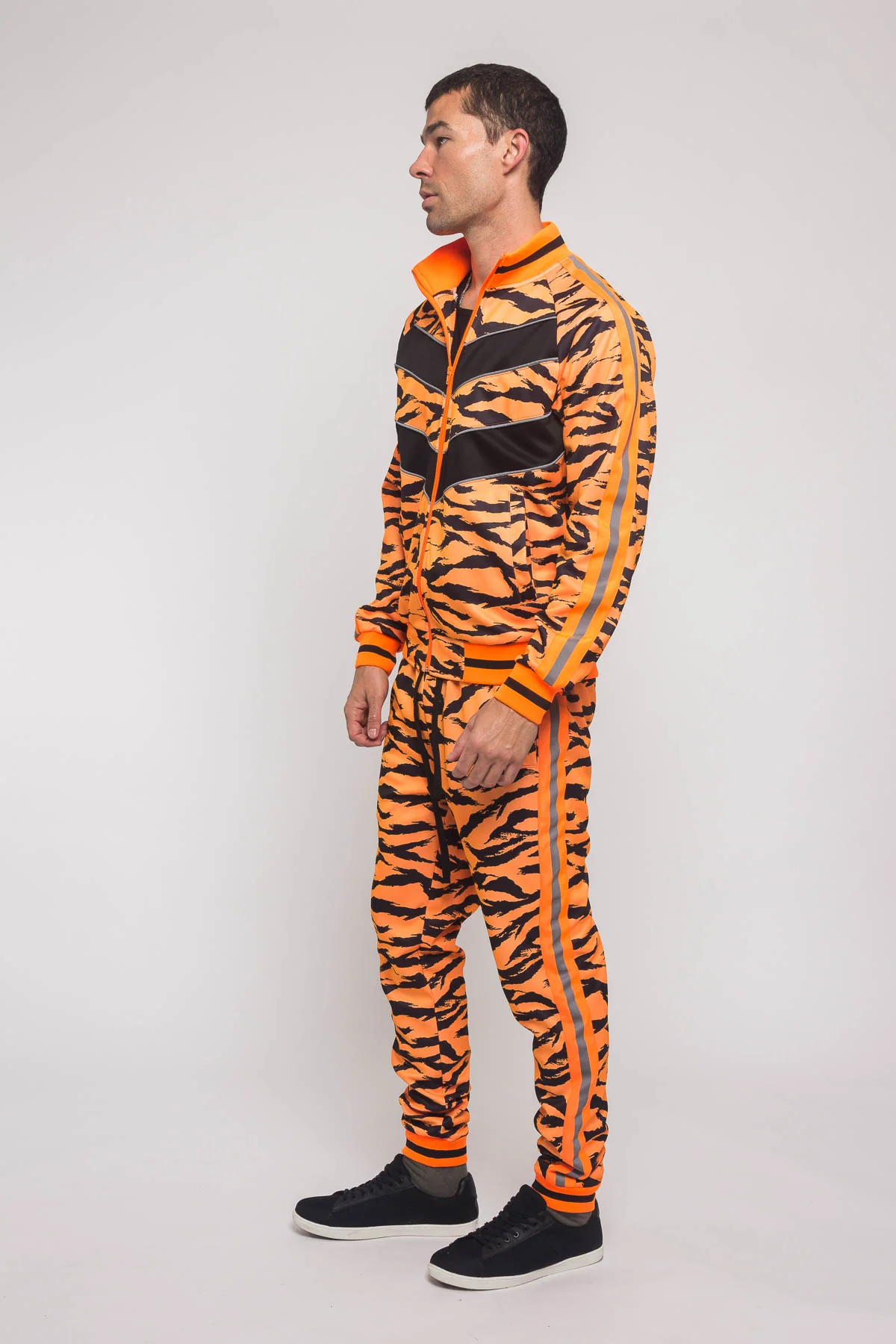 Reflective Tape Tiger Stripe Tracksuit - Image 14