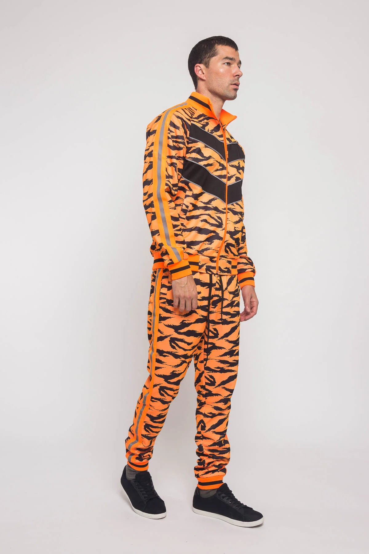 Reflective Tape Tiger Stripe Tracksuit - Image 16