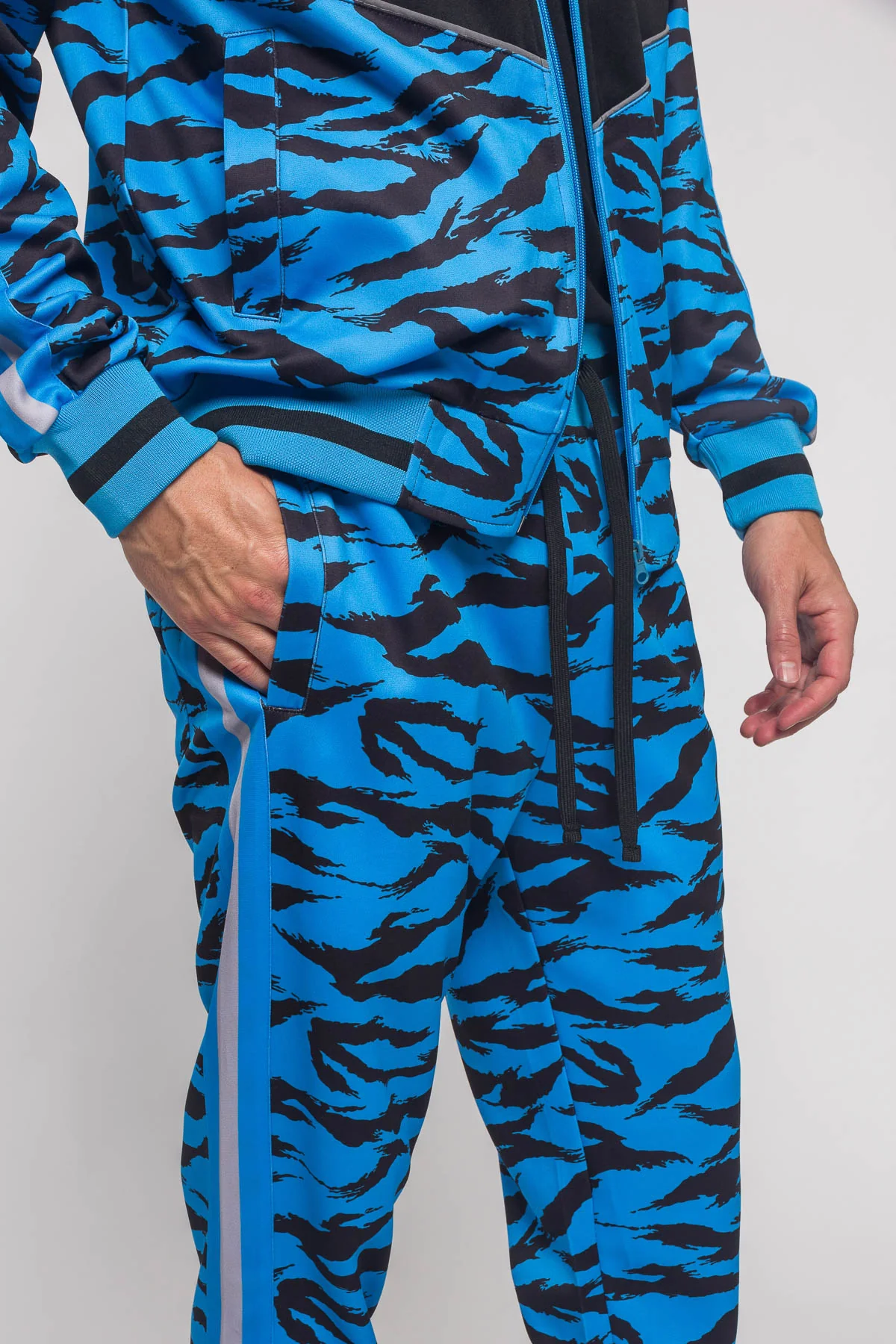 Reflective Tape Tiger Stripe Tracksuit - Image 6