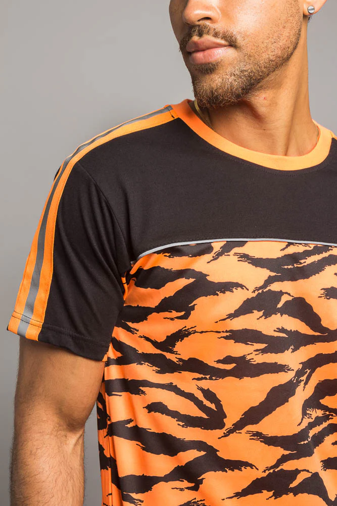Reflective Tiger Striped T-Shirt - Image 5