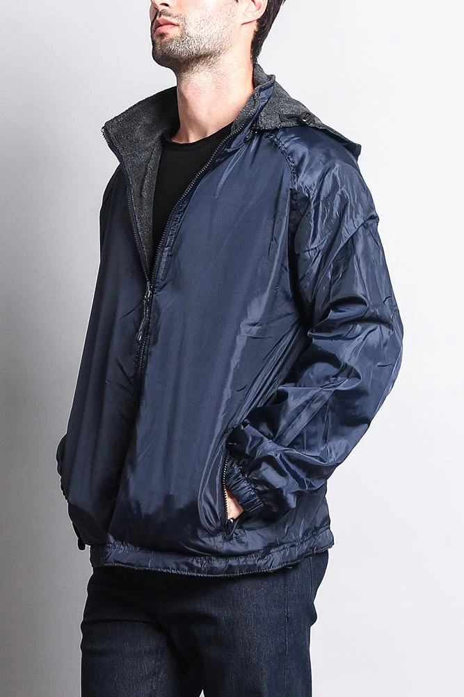 Reversible Windbreaker Hooded Jacket - Image 10