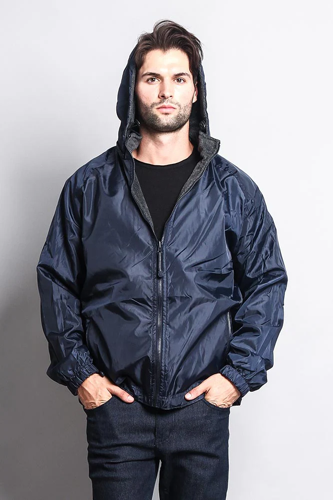Reversible Windbreaker Hooded Jacket - Image 13