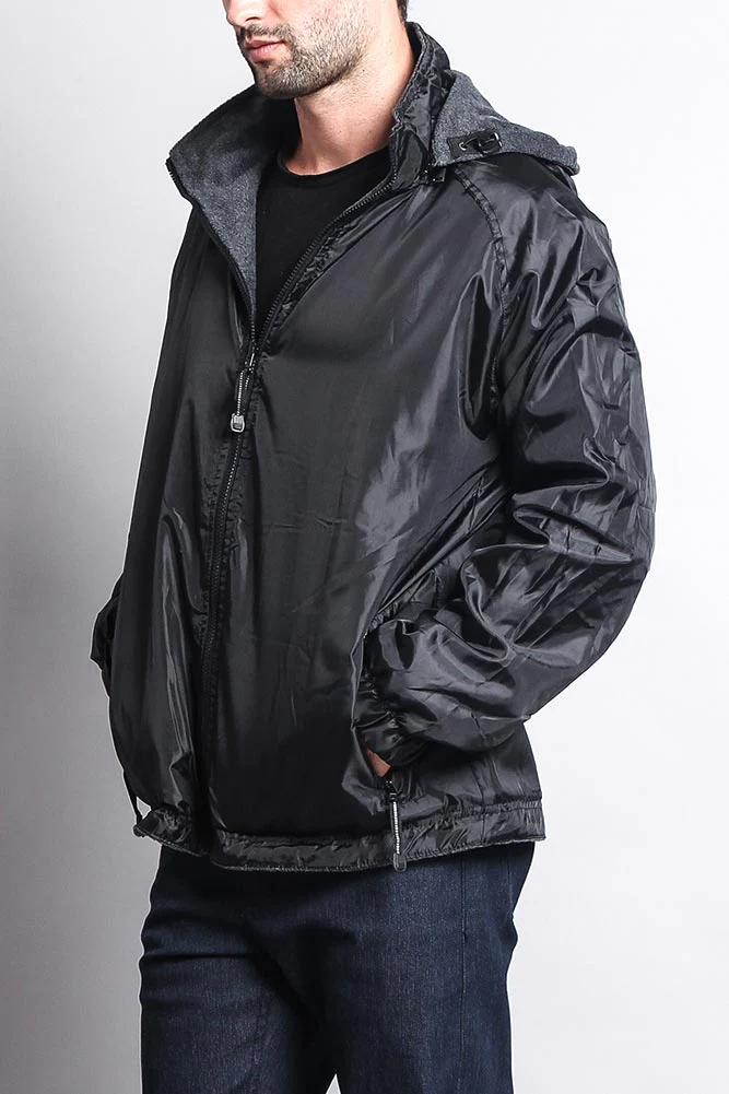 Reversible Windbreaker Hooded Jacket - Image 3