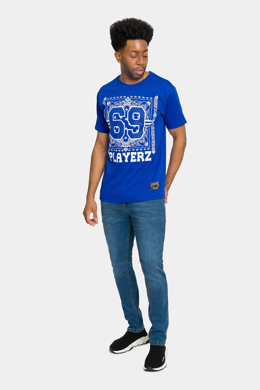 Rhinestone Studded 69 Playerz T-Shirt - Image 10