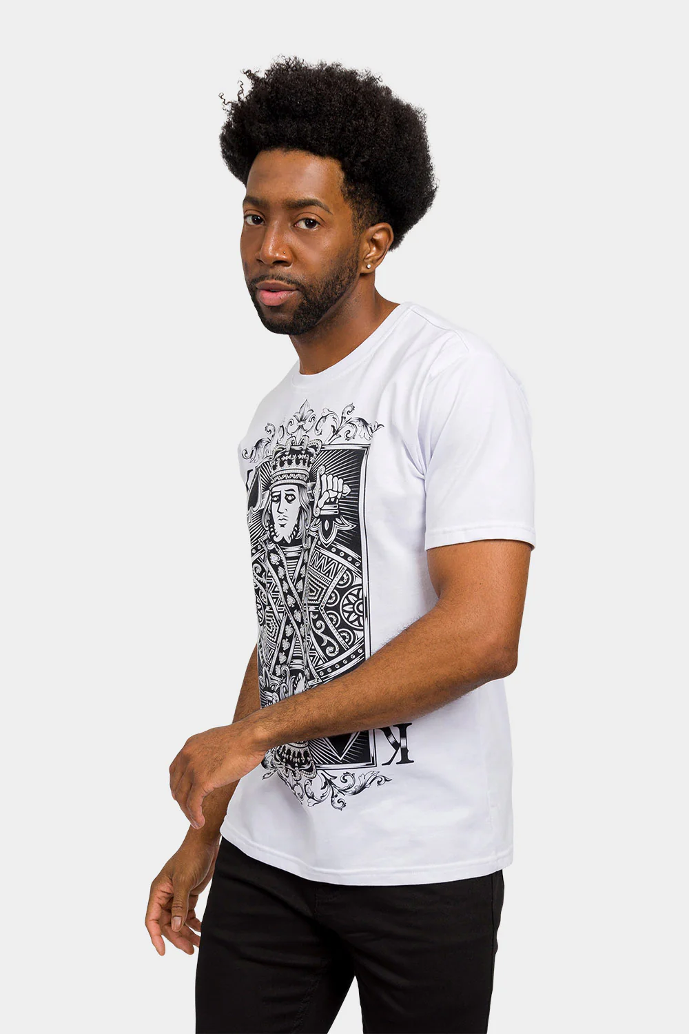 Rhinestone Studded King of Hearts T-Shirt - Image 7