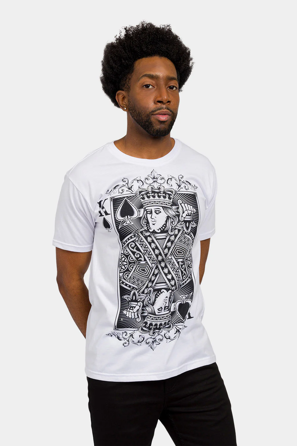Rhinestone Studded King of Hearts T-Shirt - Image 9