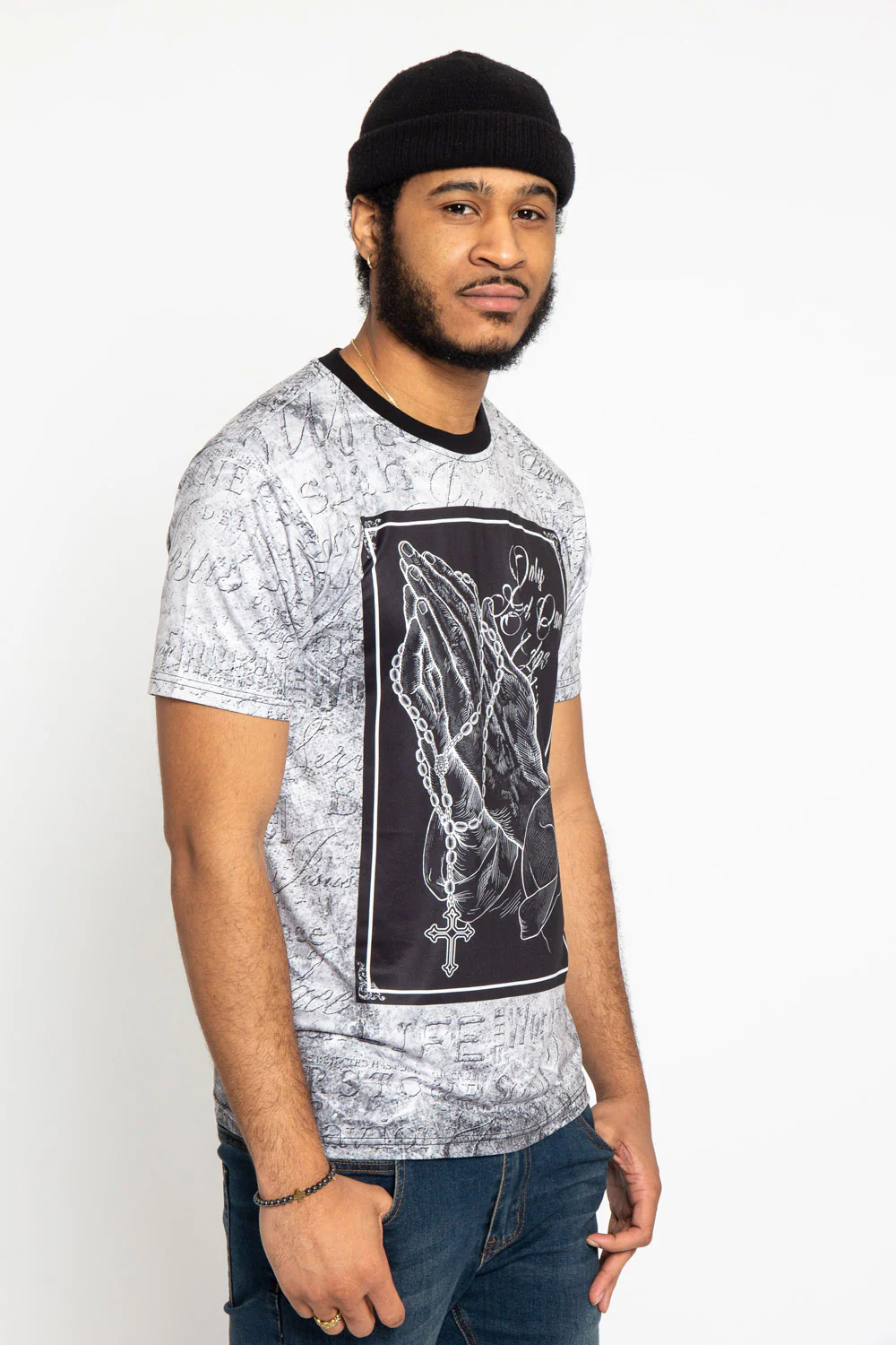 Rosary Hands T-Shirt - Image 4