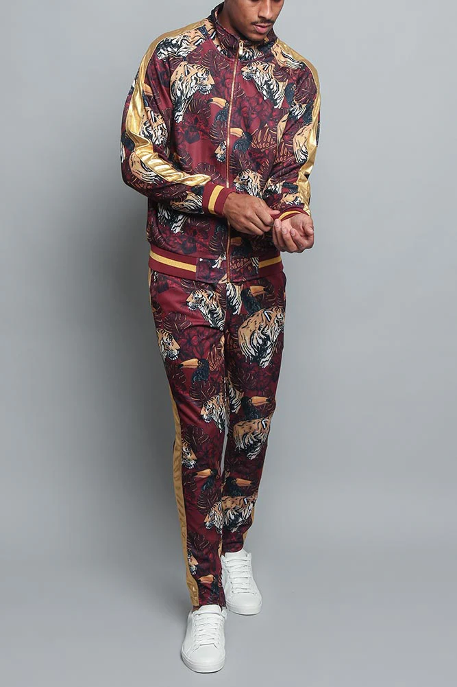 Royal Floral Tiger Track Suit - Image 16