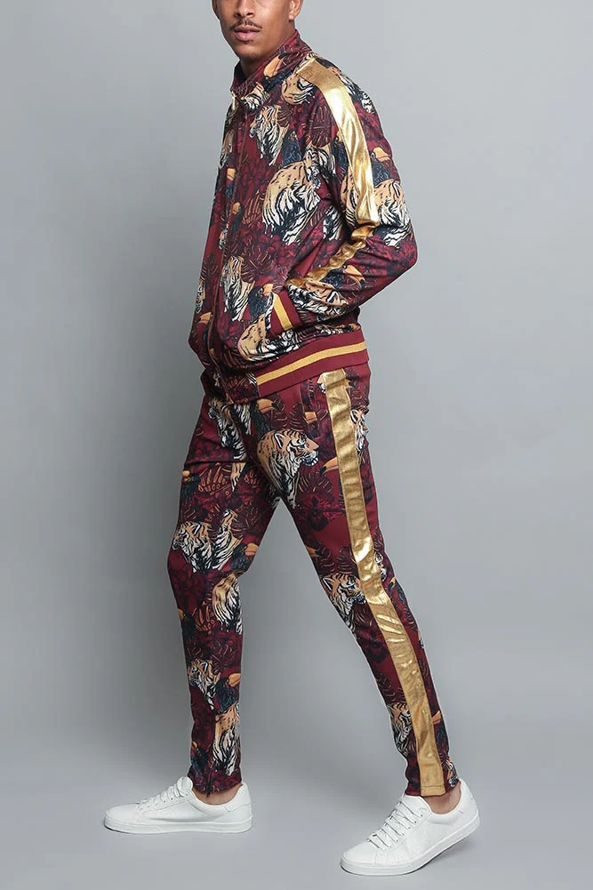Royal Floral Tiger Track Suit - Image 17