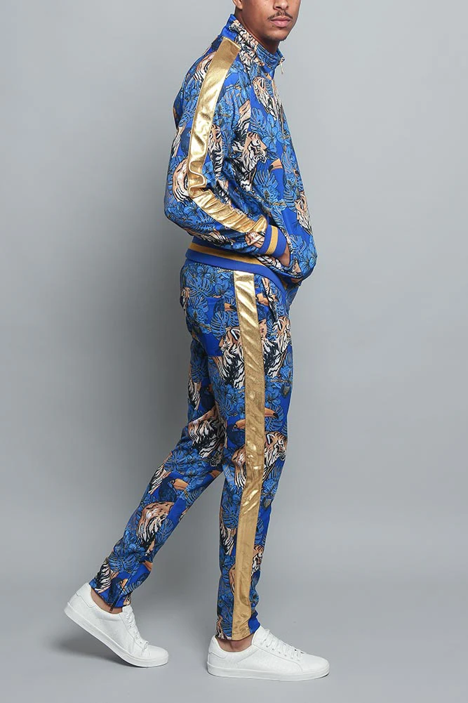 Royal Floral Tiger Track Suit - Image 4
