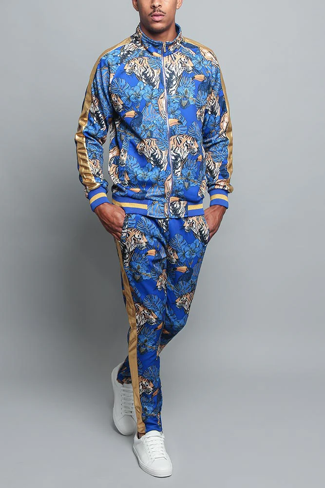 Royal Floral Tiger Track Suit - Image 5