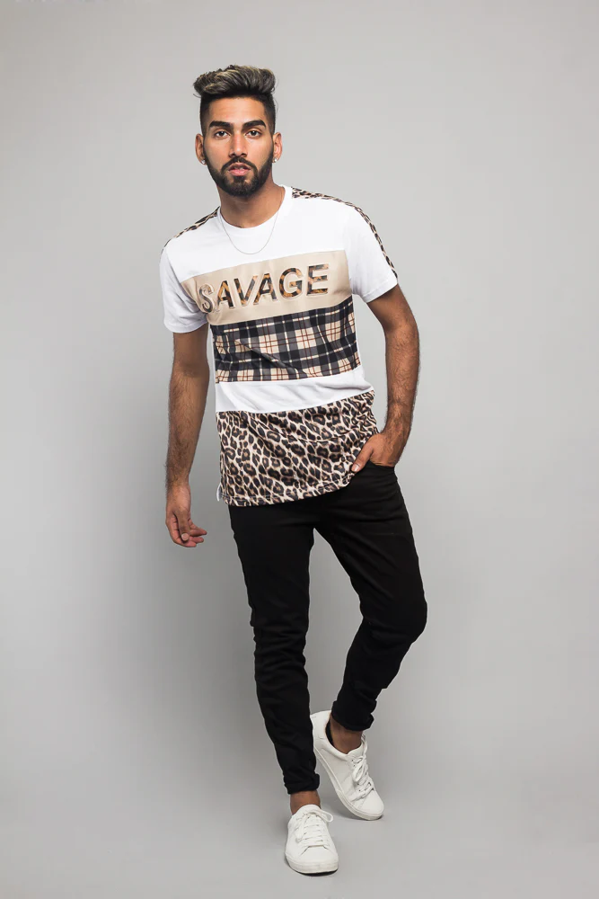 Savage Leopard Block T-Shirt - Image 5