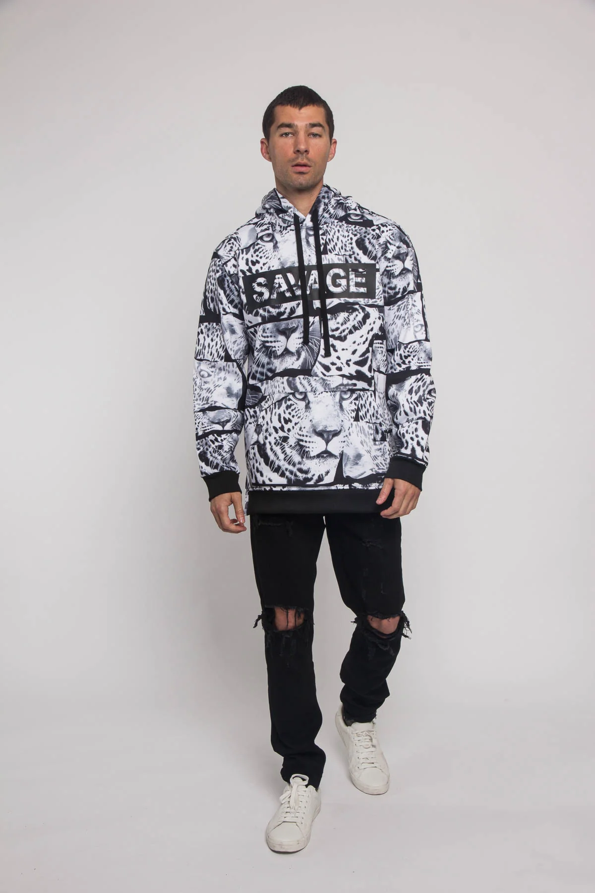 Savage Leopard Fleece Pullover - Image 6