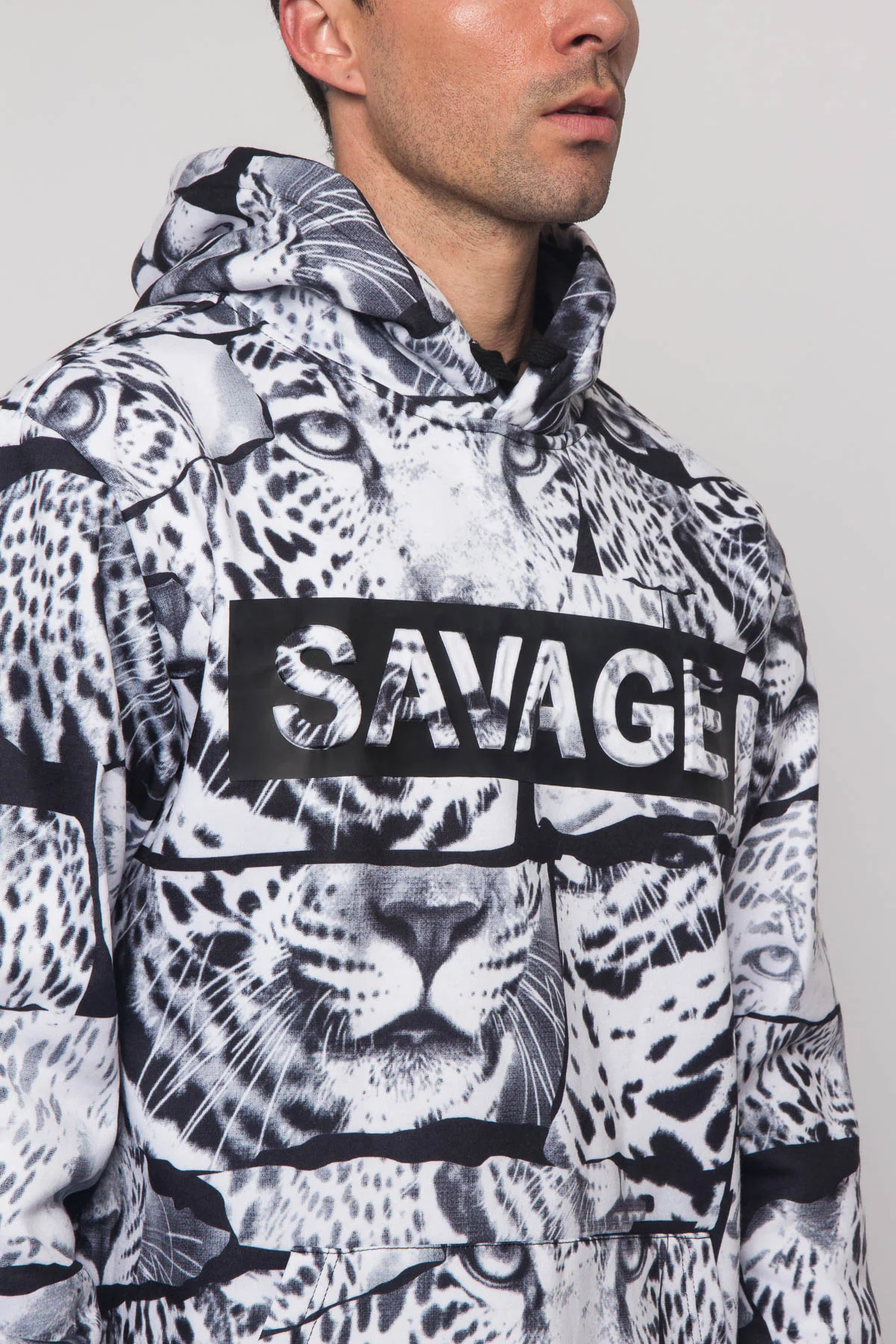 Savage Leopard Fleece Pullover - Image 7