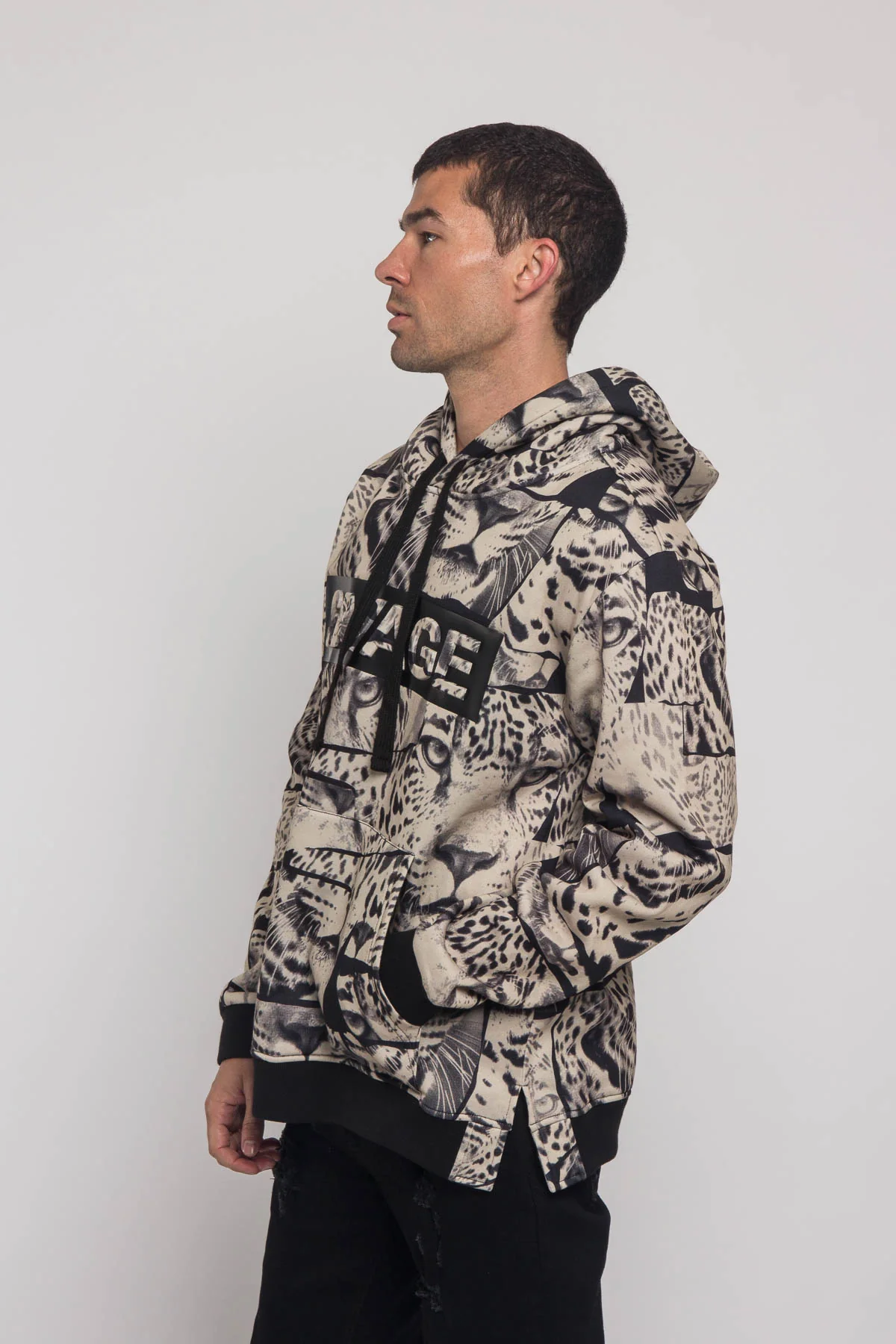 Savage Leopard Fleece Pullover - Image 9