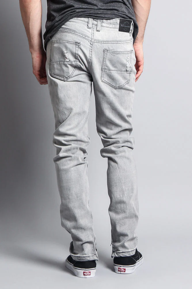 Scribbled Bleach Washed Jeans - Image 10