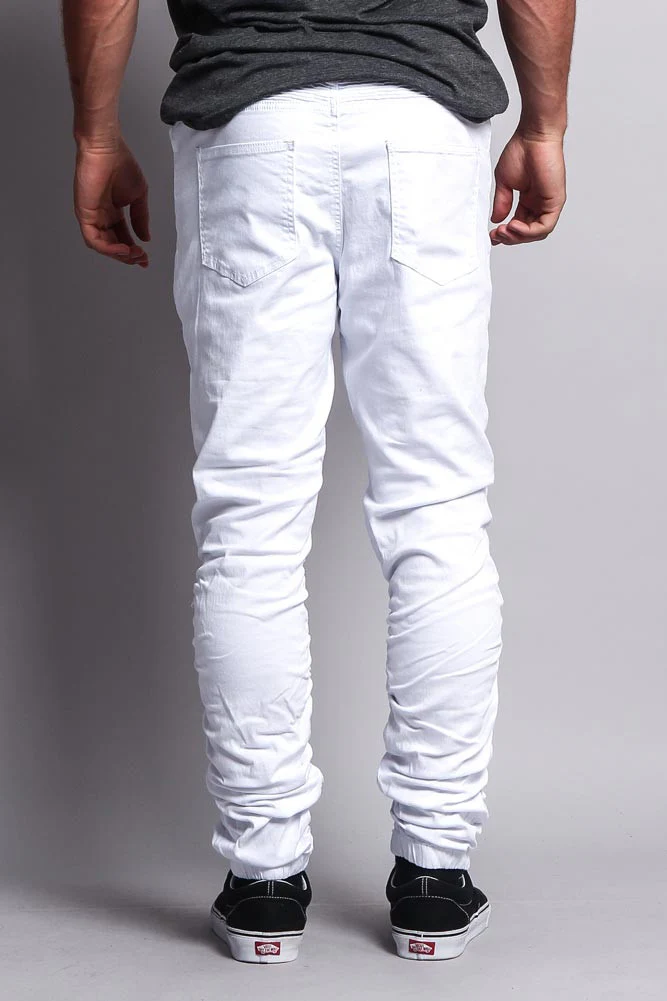 Scrunch Stacked Biker Twill Jogger Pants - Image 28