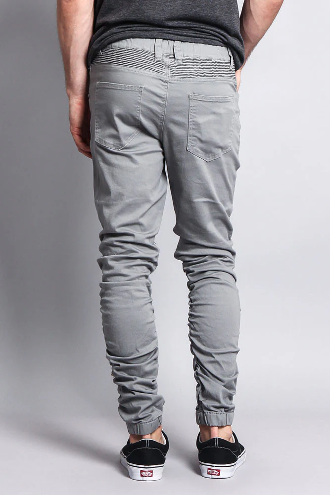Scrunch Stacked Biker Twill Jogger Pants - Image 43
