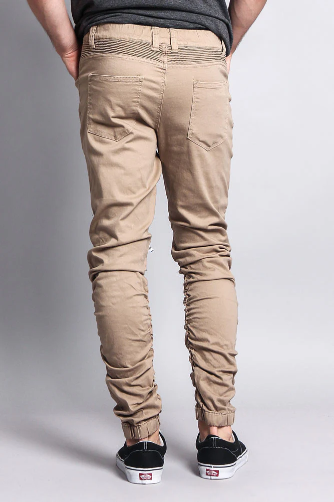 Scrunch Stacked Biker Twill Jogger Pants - Image 53