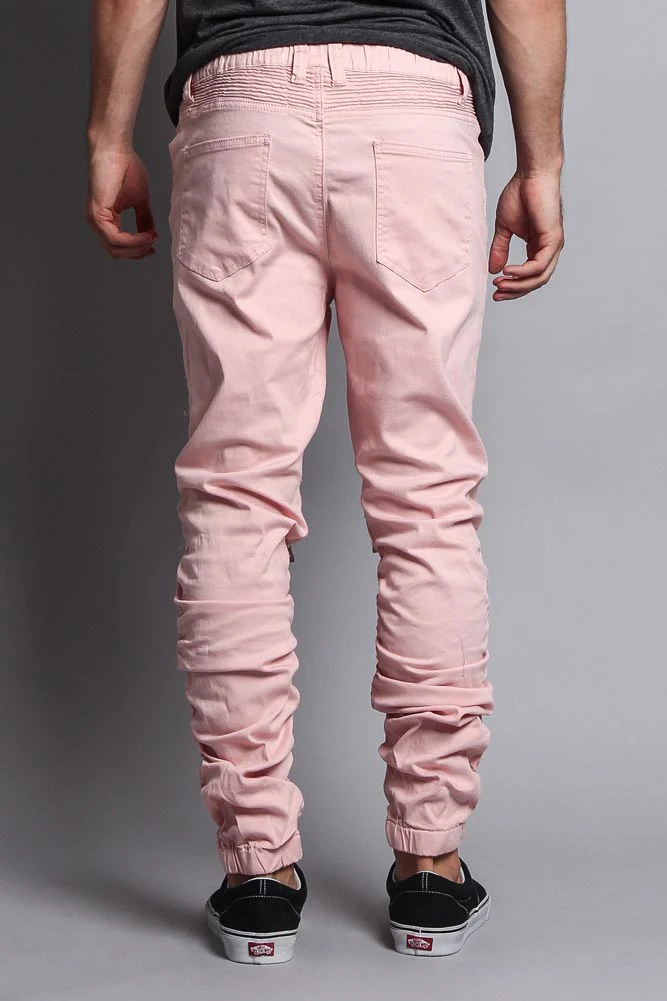 Scrunch Stacked Biker Twill Jogger Pants - Image 68