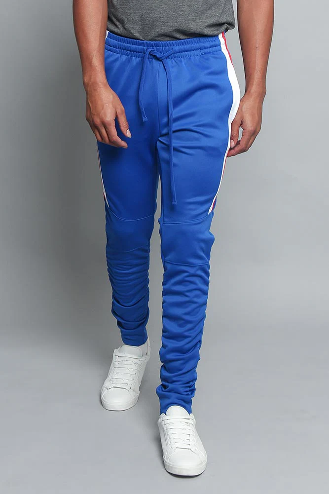 Scrunched Bungee Double Striped Track Pants - Image 10