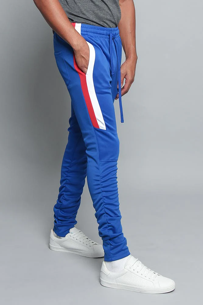 Scrunched Bungee Double Striped Track Pants - Image 13