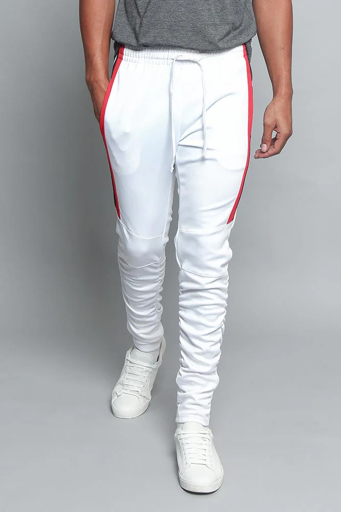 Scrunched Bungee Double Striped Track Pants - Image 20