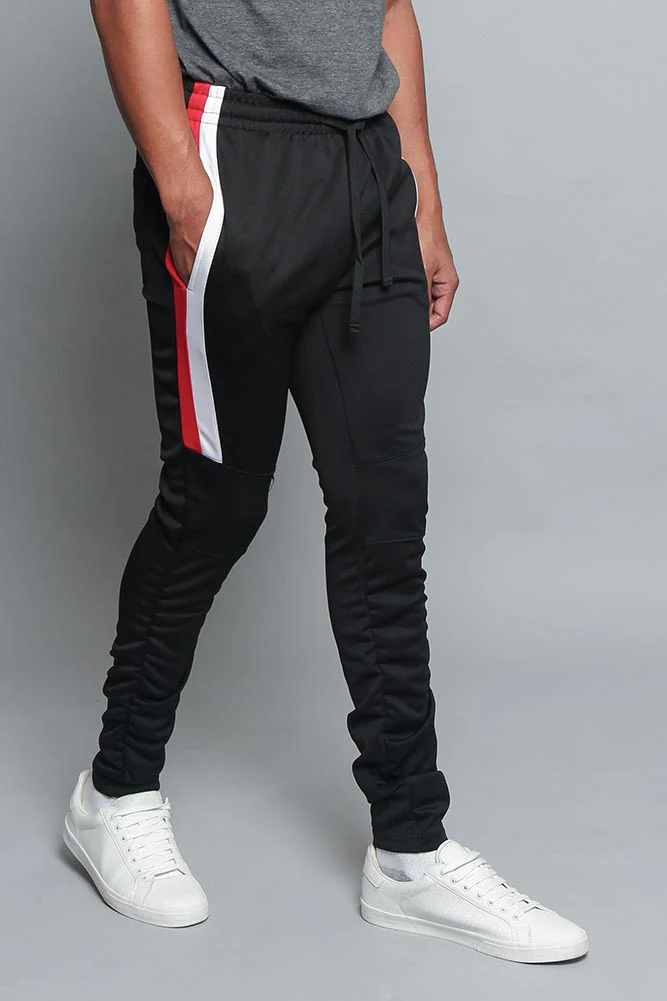 Scrunched Bungee Double Striped Track Pants - Image 8