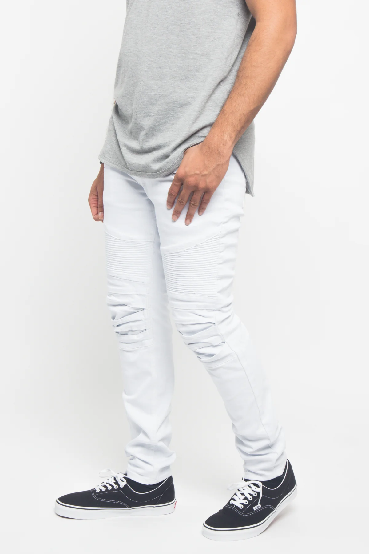 Scrunched Fold Illusion Jeans - Image 14