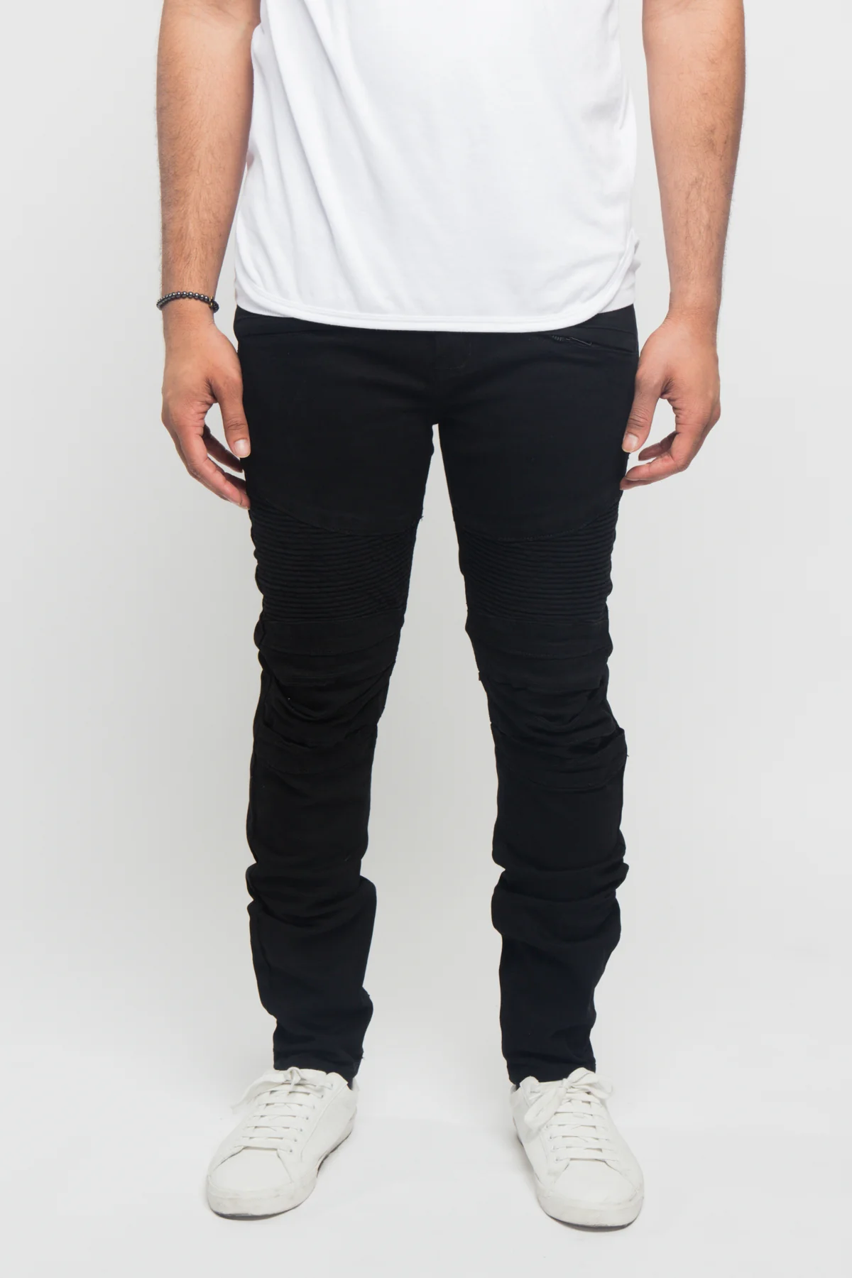 Scrunched Fold Illusion Jeans - Image 2