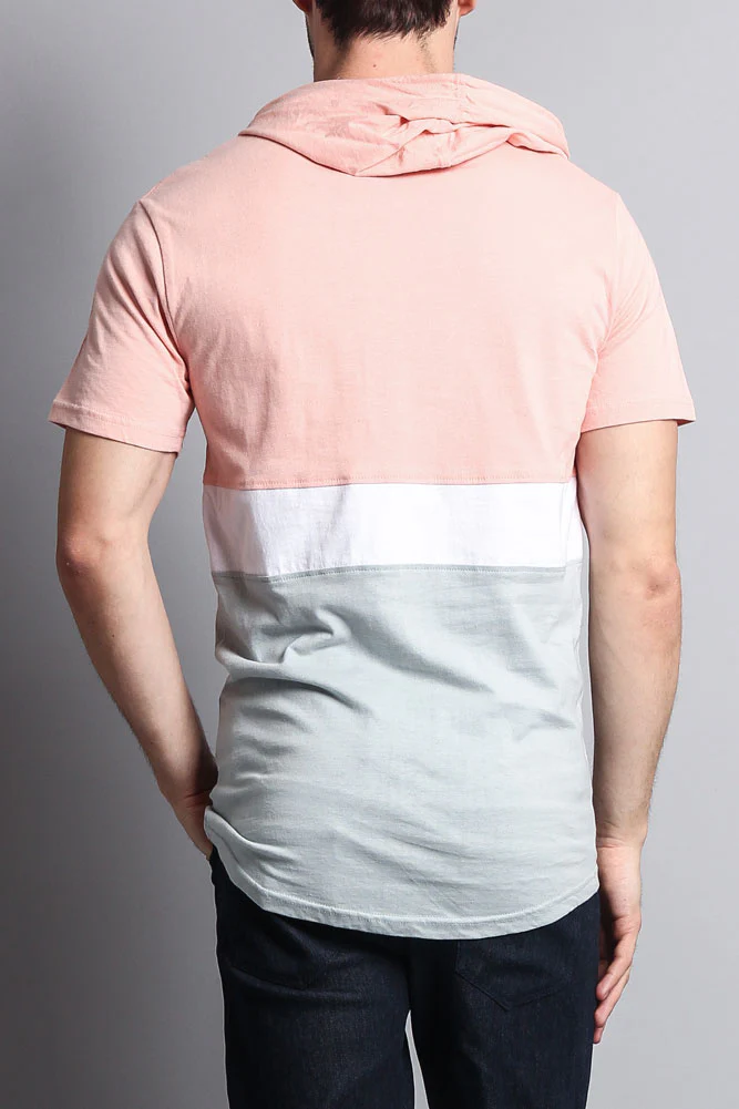 Short Sleeve Color Block Hooded Anorak - Image 20