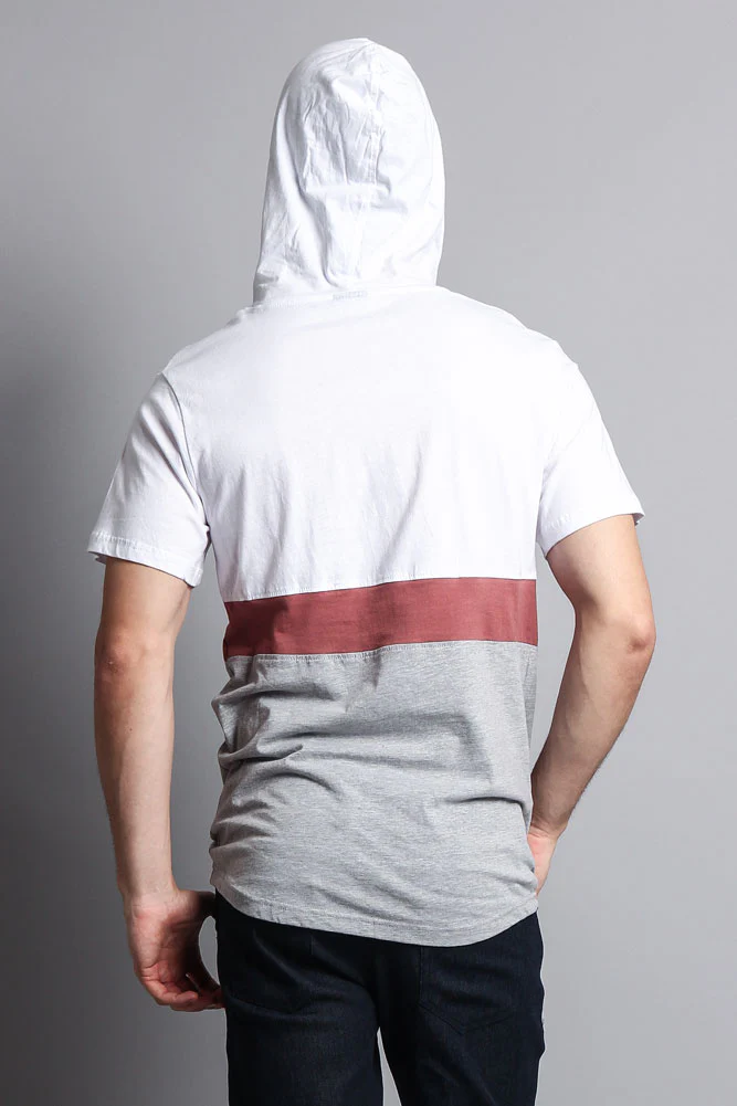 Short Sleeve Color Block Hooded Anorak - Image 36