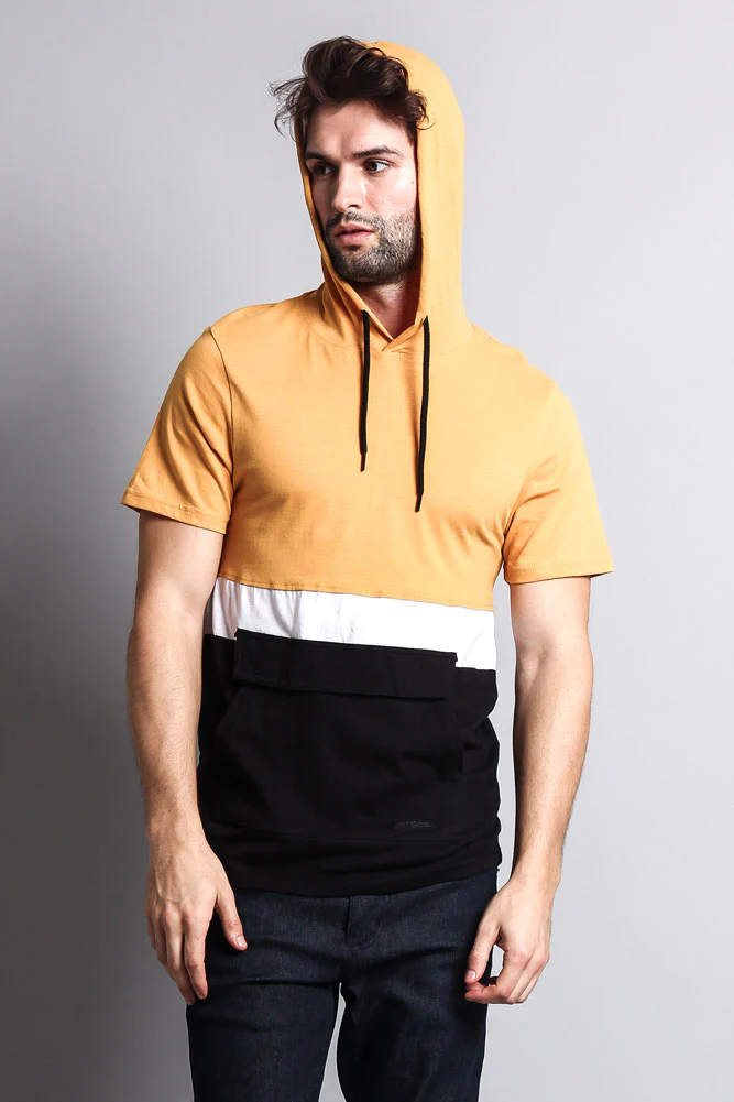 Short Sleeve Color Block Hooded Anorak - Image 40