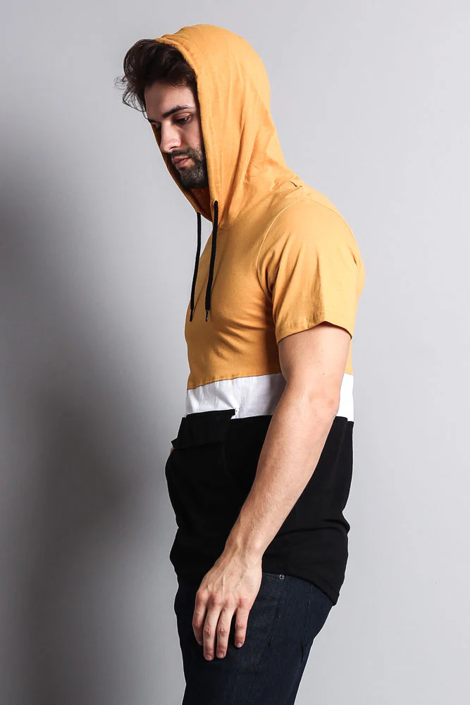 Short Sleeve Color Block Hooded Anorak - Image 41
