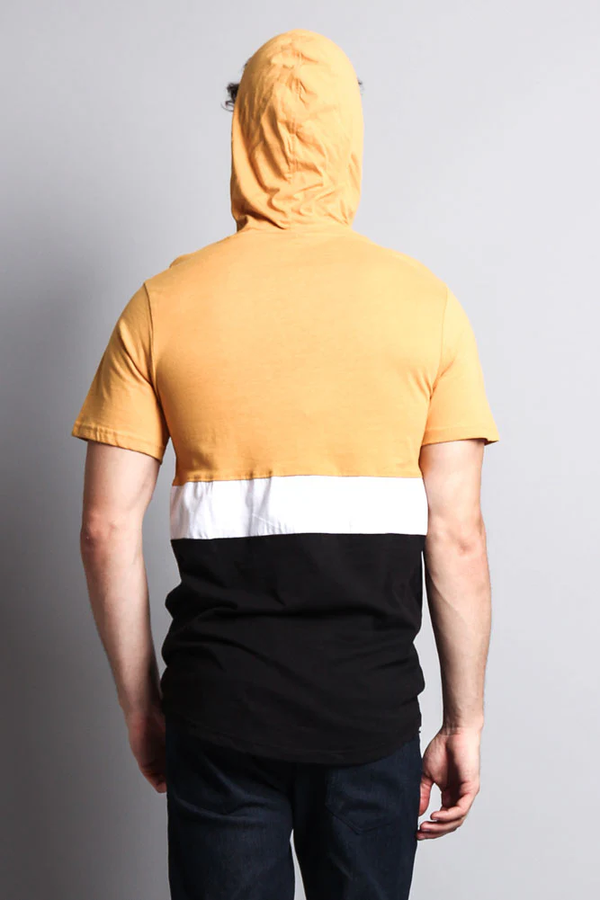 Short Sleeve Color Block Hooded Anorak - Image 42