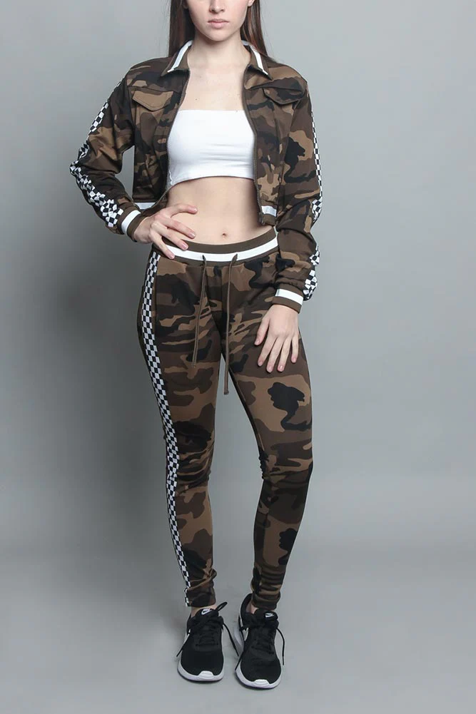 Side Checkered Tracksuit - Image 6