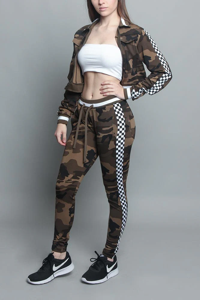 Side Checkered Tracksuit - Image 7