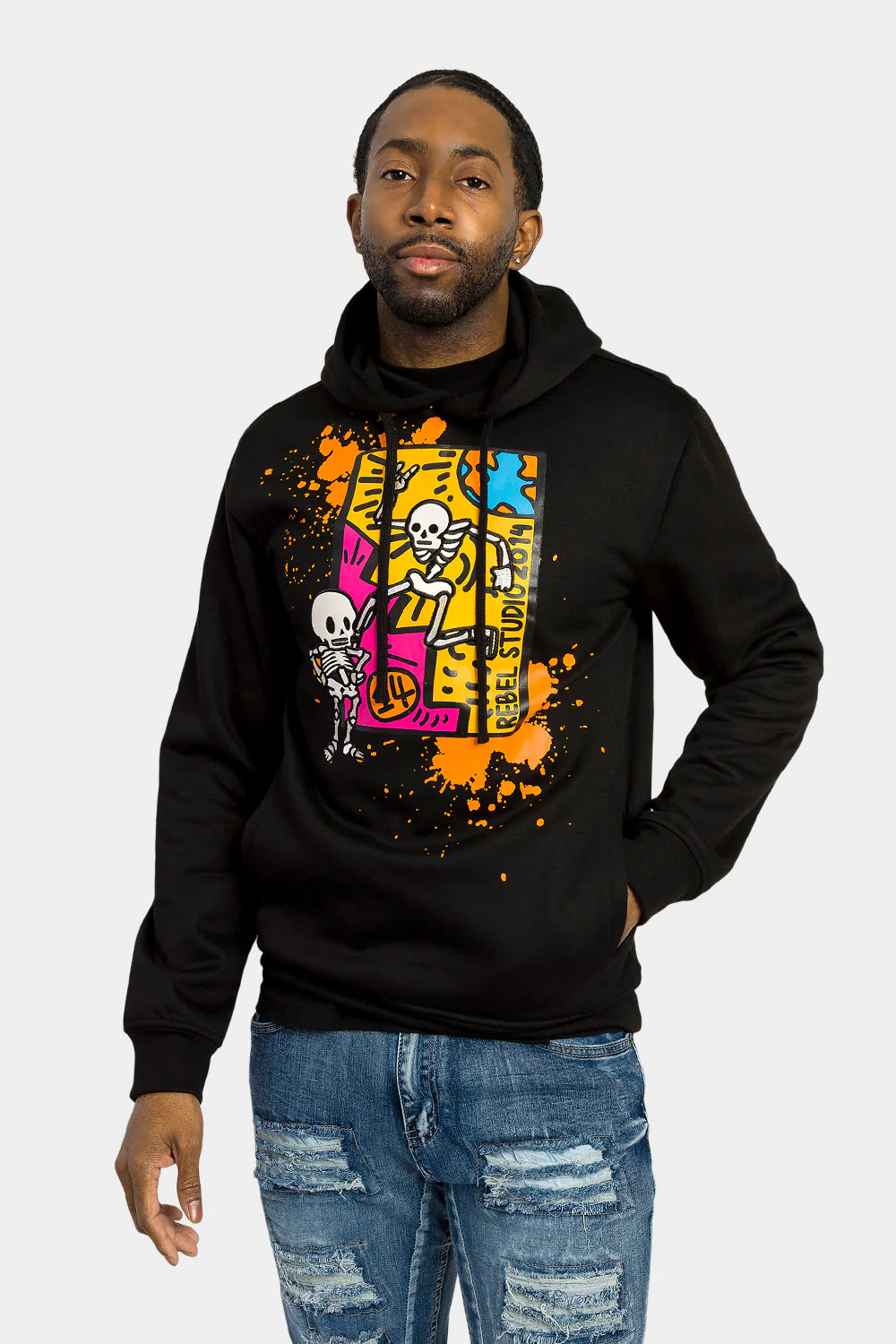 Skeleton Party Pullover Hoodie - Image 11