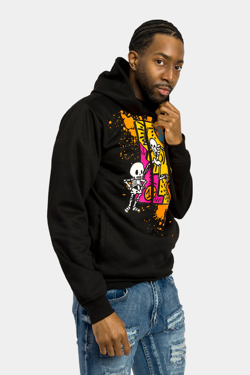 Skeleton Party Pullover Hoodie - Image 14